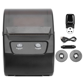 58mm Label Thermal Printer 203DPI High Resolution Bluetooth USB Connection 110‑240VUK  Plug