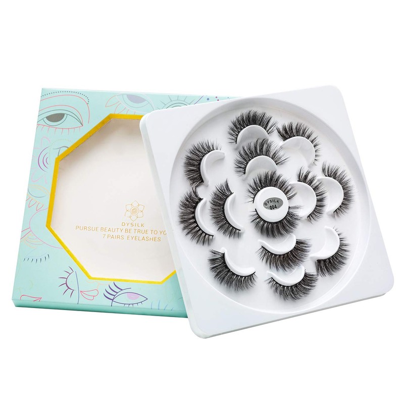 DYSILK Mink Lashes Fluffy Eyelashes - False Eyelashes 7 Pairs