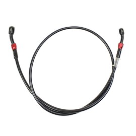 Fireyouracing Motorcycle Brake Hose Braided,400-2400mm AN3 Hydraulic Clutch Tube Oil DOT Fluid Pipe Line Stainless Steel for ATV Dirt Pit Street Racing Bike,Removing Fittings Banjo (Black/800mm)