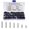 Self-Tapping Screws, 230 Pieces Screws Black Assortment, Micro Phillips Screws,