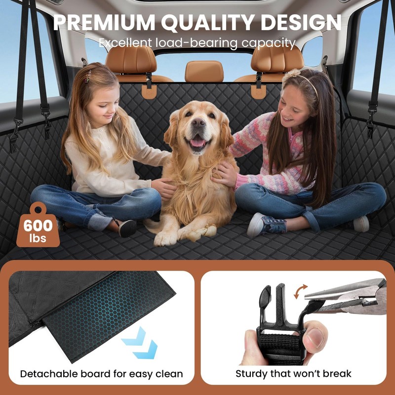 A-Pce 600D Heavy Duty Dog Car Seat Cover for Back