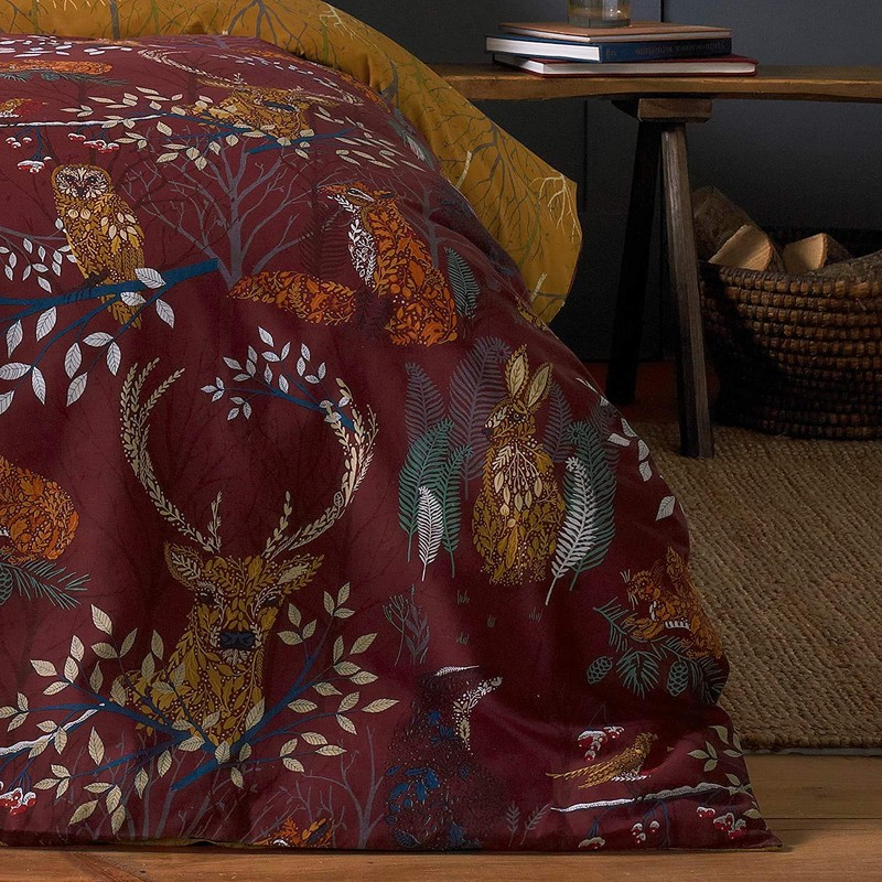 furn. Duvet Cover Set, Polycotton, Rust, Single, W137cm x L200cm