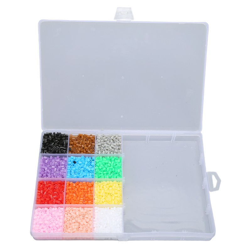 Kids Fuse Beads Kit 2.6mm 12 Colors Quadrate Heart Hexagonal