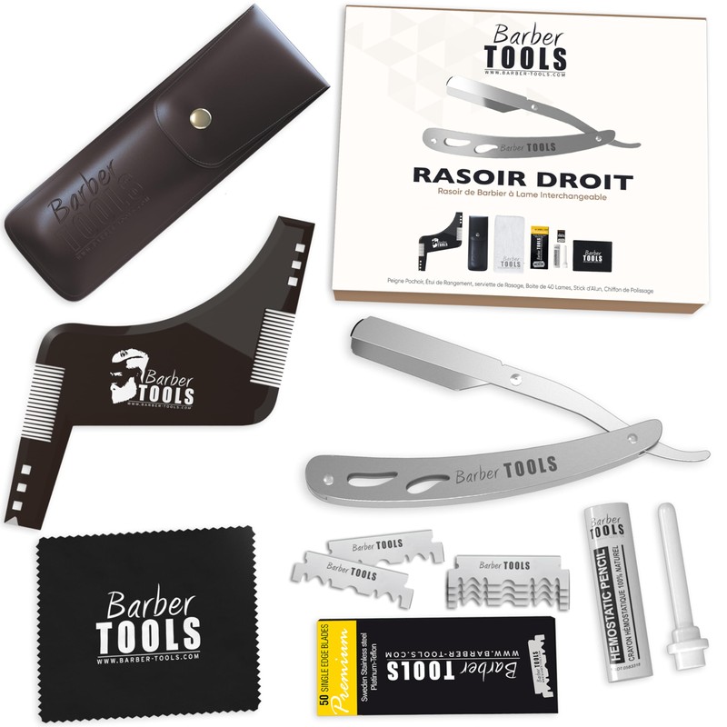 Shaving Set - Razor with Replaceable Blade + 40 Double