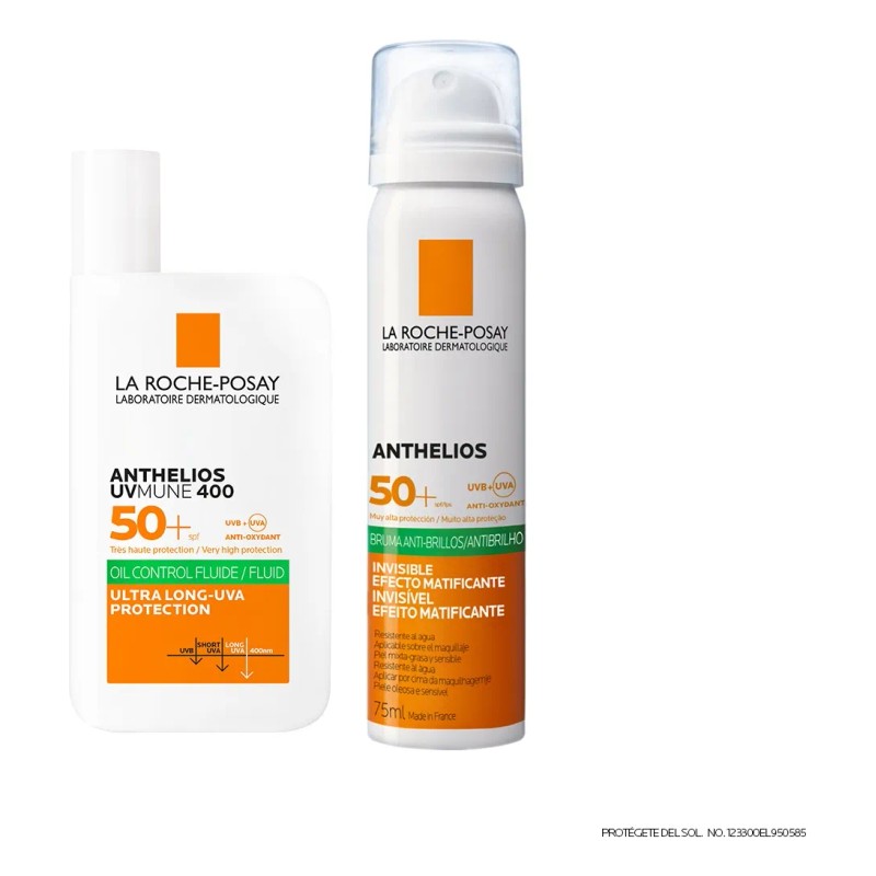 Kit Anthelios Uvmune Oil Control Fluido + Anthelios Bruma