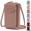 Handytasche zum Umhängen, Kleine Umhängetasche Damen Brieftasche Crossbody PU Leder