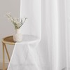 PONY DANCE Net Curtains 90 cm High Net Curtains White