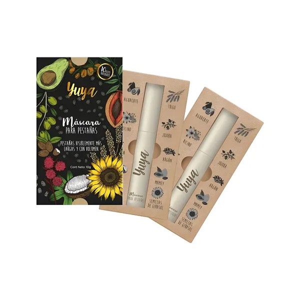 Pack 2 Mascara Pestañas Yuya Rimel 10 Aceites Waterproof
