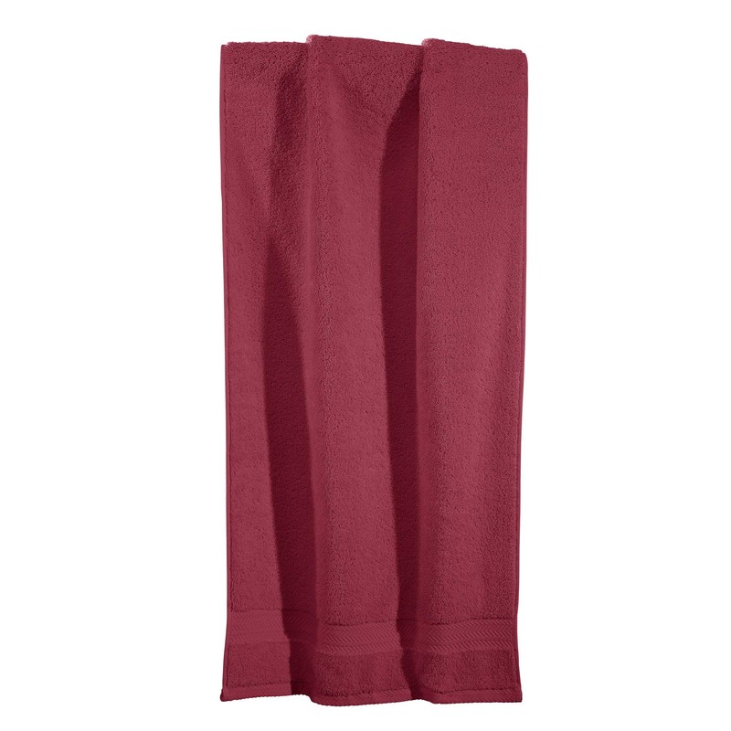 Erwin Müller Hand Towel Set of 4 Walk Terry Bordeaux
