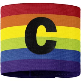 Jako Fascia da Capitano, Unisex, Arcobaleno, L-XL