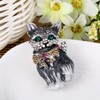 Ever Faith Plump 3D Cat Pet Austrian Crystal Enamel Brooch