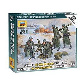 Zvezda Model Kit – z6209 – Figurine – Mortar Allods 80 mm Winter