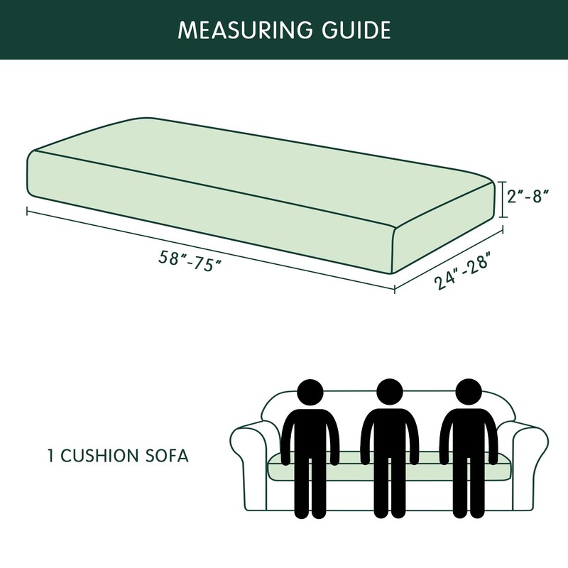 Hokway Couch Cushion Covers Stretch Cushion Covers Sofa Seat Cushion