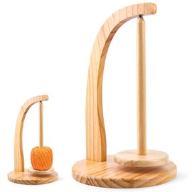Wool Holders When Knitting, Rotating Magnetic Wooden Wool Holder, Yarn Holder for Knitting and Crocheting, for Knitting Lovers Supplies Gift