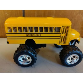Toysmith #5020 Die Cast Pull-Back MONSTER School Bus QTY 2