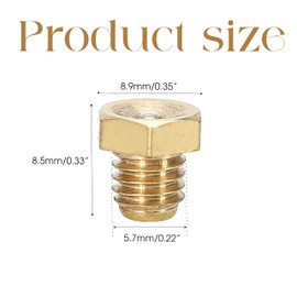 Lot 20 M6x1mm Flush Low Profile Zerk Grease Fittings Plug Flat Hex Head Thread Mount Metric Male Straight Nipple Machine Tool Accessory Greasing