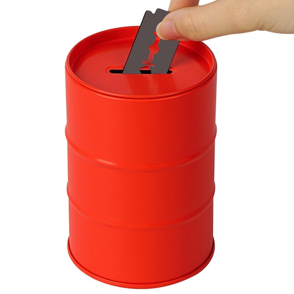 Linkidea Safety Razor Blade Disposal Container Box, Metal Razor Disposal