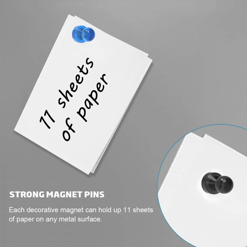 MHDMAG Magnetic Push Pins Powerful Push Pin Magnets for Fridge