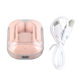 Wireless Bluetooth Earphones Noise Reduction Headphone Digital Display Rechargeable Pink