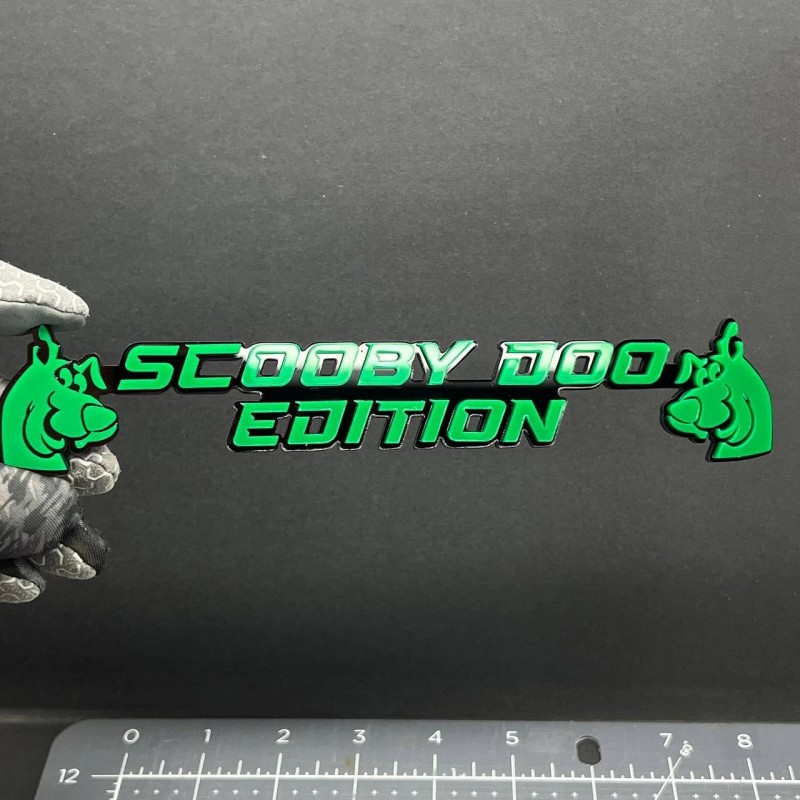 Emblem Badge Scooby Doo Edition Emblem – 3D Multicolor Acrylic