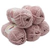5 x 100 g Himalaya Dolphin Knitting Wool, Baby Wool, 500 g Super Bulky Wool (Dusky Pink 80349)