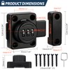 Cabinet Lock Password Bolt, 3-Digit Combination Lock, Burglar Proof Safety