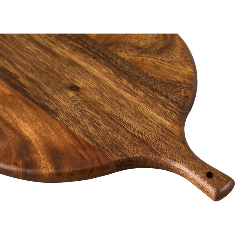 SOFE Walnut Wood Pizza Serving Board, 12" Round Thick Cutting
