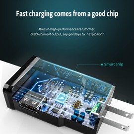 USB C Fast Charger Galaxy Cell Phone Wall Charging Type Cable Android Power Adapter S9 Cord S10 Block Super S8 S21 20 Ultra Plus A21s A31 Note 8 9 10 20 Z Flip3 Compatible with LG Box Adaptive