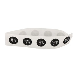 Ausla 30pcs NFC PVC -Aufkleber Wassersicher, 504 Bytes Programmierbare NFC -Karten mit Klebstoffrücken, die mit Tagmo und Aktivierten Geräten Kompatibel Sind (Black)