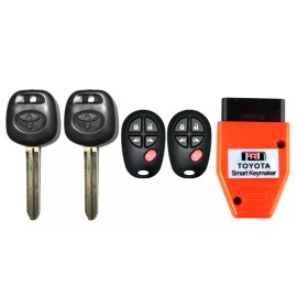 Toyota 2 Toyota Sienna Transponder Chip Key 44D Dot + 5Button  Fob + Programming Tool