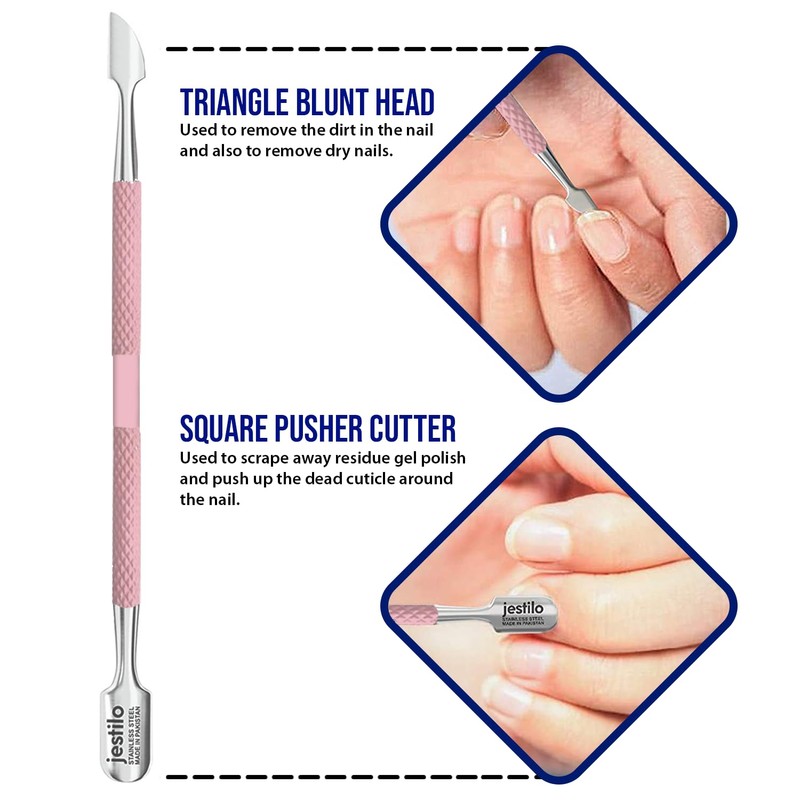 Jestilo Cuticle Remover Tool Set with Cuticle Cutter and Cuticle