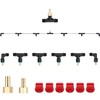 6-Nozzle Poly Boom Wand with 3/8" 1/2" Brass Fitting, 7.5