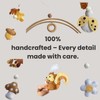 VN3BTOY Woodland Nursery Mobile, Felt Squirrel with Mushrooms, Acorns, Leaves