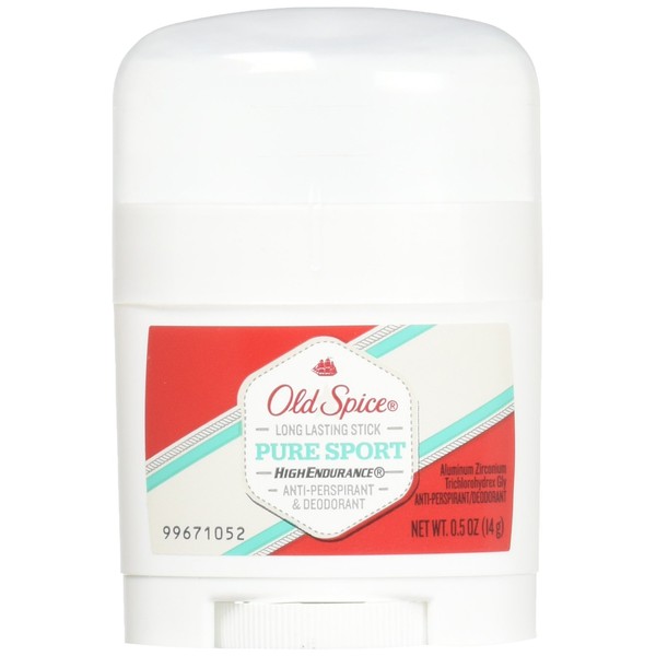 Old Spice High Endurance Antiperspirant Deodorant 0.5 Travel Size Pure Sport,0.5 Ounce (Pack of 3)