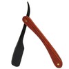 Old Fashioned Folding Barber Straight Edge Razor Rosewood Men's Shaving