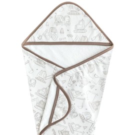 Premium Knit Hooded Bath Towel "Gage" by Copper Pearl