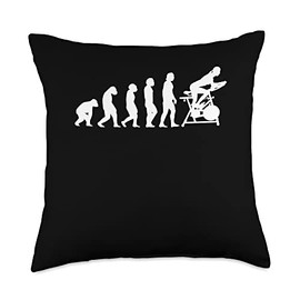 Evolution Spin Cycle Bike Throw Pillow