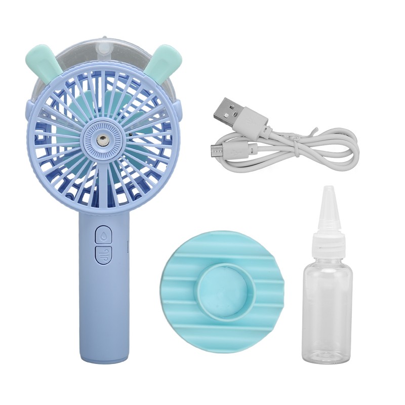Handheld Fan Automatic Spraying USB Charging Humanized Grille Design Low