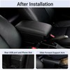 Olyrol Compatible with Nissan Versa 2020-2024 Armrests Car Center Console