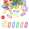 200PCS Plastic Chain Links, Colorful Rainbow DIY C-Clips Chains Hooks