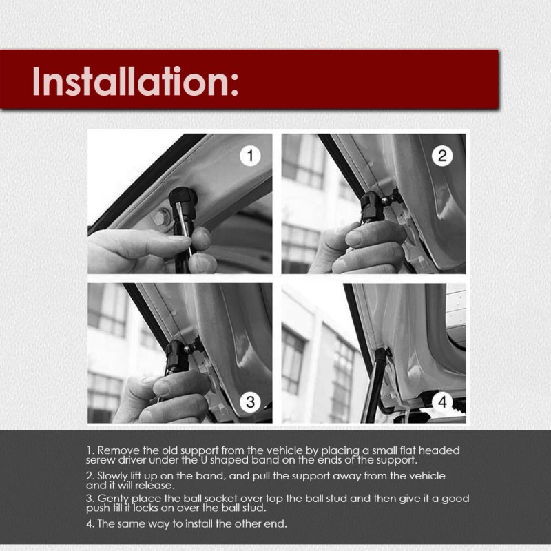 Unbranded Set of 2 for Dodge Caliber 2007-2012 Hatchback Lift