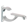 CRL Chrome Designer Aluminum Glass Shelf Bracket - 5/8" - 3/4" Glass - Package