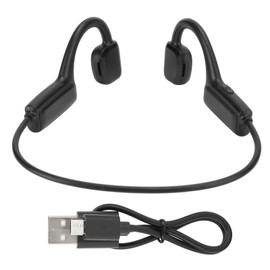 Wireless Headphones Bone Conduction Earphone Outdoor Sports Headset with Microphone for Bluetooth 5.3 Black