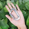 TITECOUGO Screw-Lock Carabiner, Load Capacity 2,697.7 lbf, Aluminum Alloy, D-Ring,