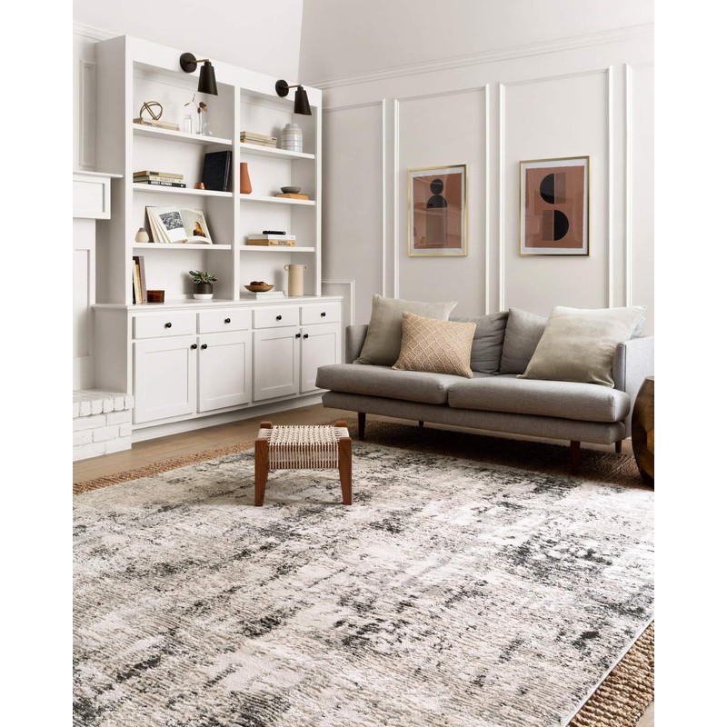 Loloi ll Alchemy Area Rug, 7'-11" x 10'-6", Silver/Grey