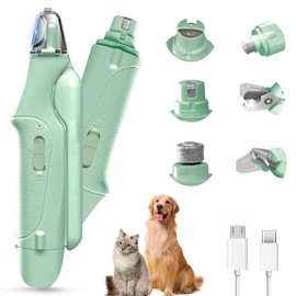 CATPICK Cat Nail Grinder & Dog Nail Clippers Trimmers for Large Medium Small Dogs Cats Pets Claw Trimmer Quick Sensor and Safety Guard USB Rechargeable with 2 LED Lights
