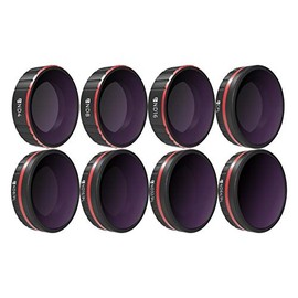 Freewell All Day - 4K Series - Pack of 8 ND4, ND8, ND16, CPL, ND8/PL, ND16/PL, ND32/PL, ND64/PL Camera Lens Filter Compatible with Osmo Action Camera (Not Compatible with Action 4)