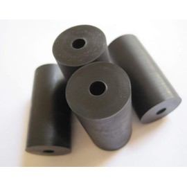 4-Pack - Made in USA - Premium Quality Multi-Purpose Rubber Spacer 1" OD x 1/4" ID x 2" Thick (AVS-X19-27), for Home-Industrial-Automotive-Marine & More! Buy The Best!