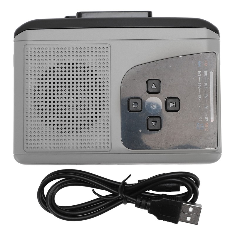 Portable Cassette Player ABS Cassette to MP3 Converter AM FM