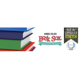 Book Sox Stretchable Book Cover Donuts Fits Most Hardcover Textbooks up to 9x11 Adhesive-Free Nylon Fabric School Book Protector. Easy to Put On Washable & Reusable Jacket